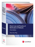 Khoo’s Law and Practice of Bankruptcy in Malaysia, Third Edition (Soft Cover) freeshipping - Joshua Legal Art Gallery - Professional Law Books