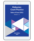 Malaysian Court Practice, Rules of Court 2012, Desk Edition 2019  (E-book) freeshipping - Joshua Legal Art Gallery - Professional Law Books