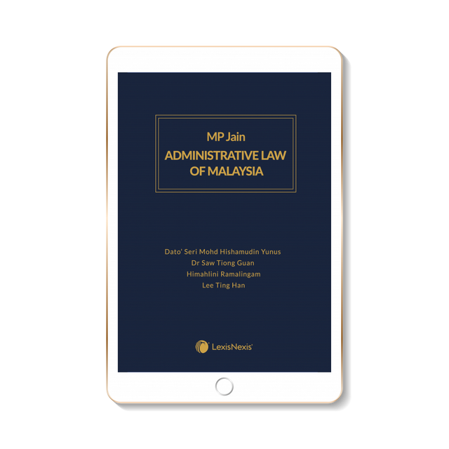Buy MP Jain's Administrative Law of Malaysia | 2020 – Law Books ...