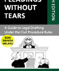 Pleading Without Tears,9th Edition (Edisi Bahasa Melayu) freeshipping - Joshua Legal Art Gallery - Professional Law Books