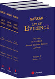 Sarkar Law of Evidence, 2nd Edition (3 Volumes) freeshipping - Joshua Legal Art Gallery - Professional Law Books