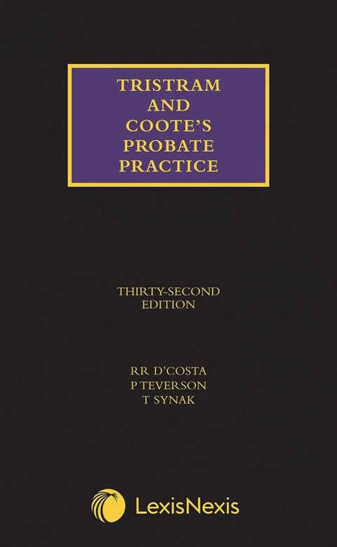 Tristram and Coote's Probate Practice 32nd edition & CD
